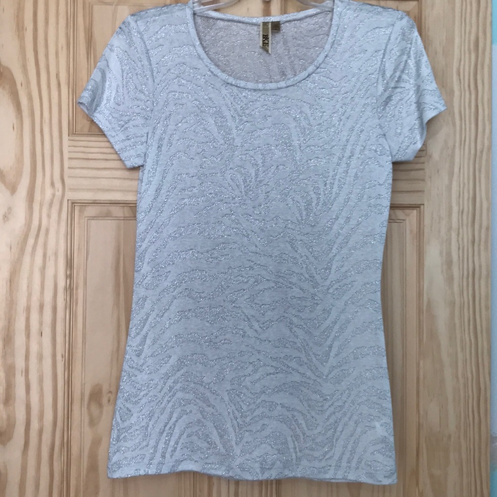 Buckle brand sparkly animal print top